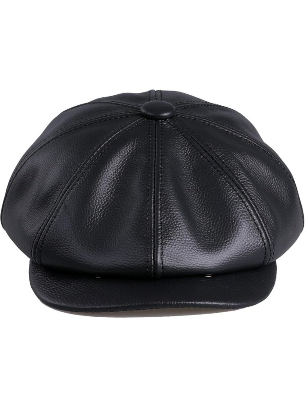 Stylish Men's Genuine Leather Newsboy Cap | Gatsby Ivy Golf Cabbie Hat